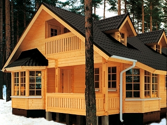 Строительство дома из качественной древесины 