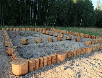 Сооружение деревянного фундамента